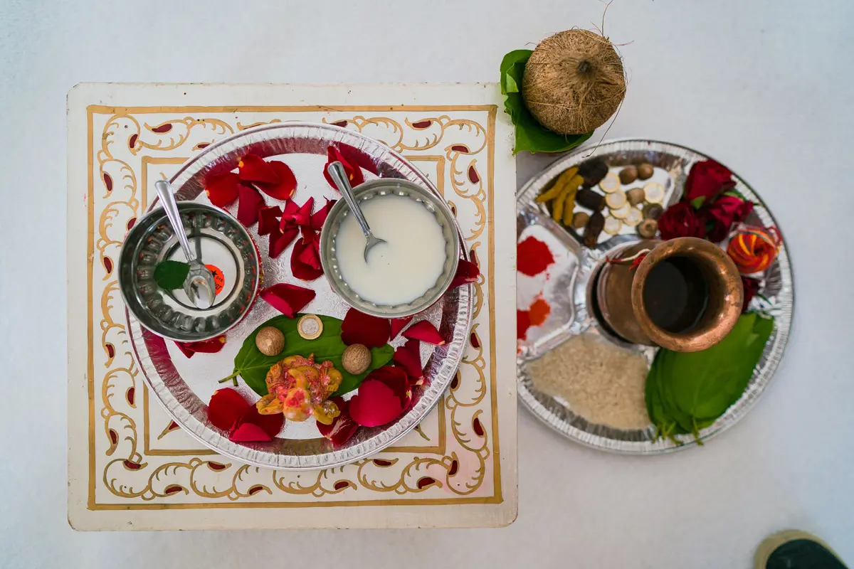 The most beautiful wedding food is Indian