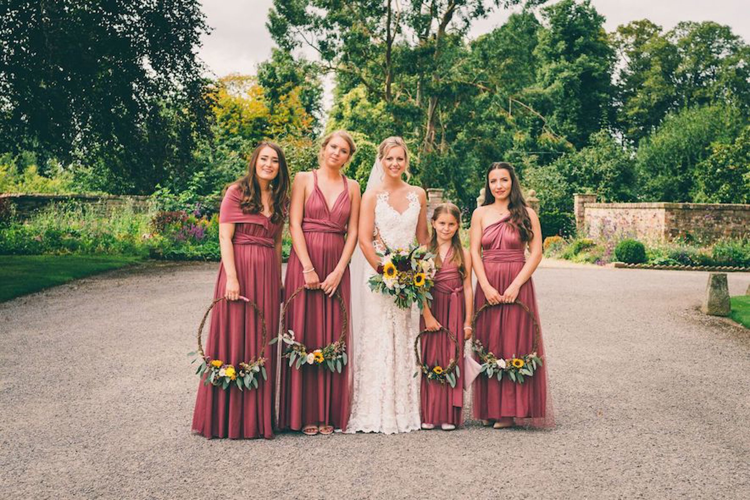 Wedding Flower Hoops Autumn