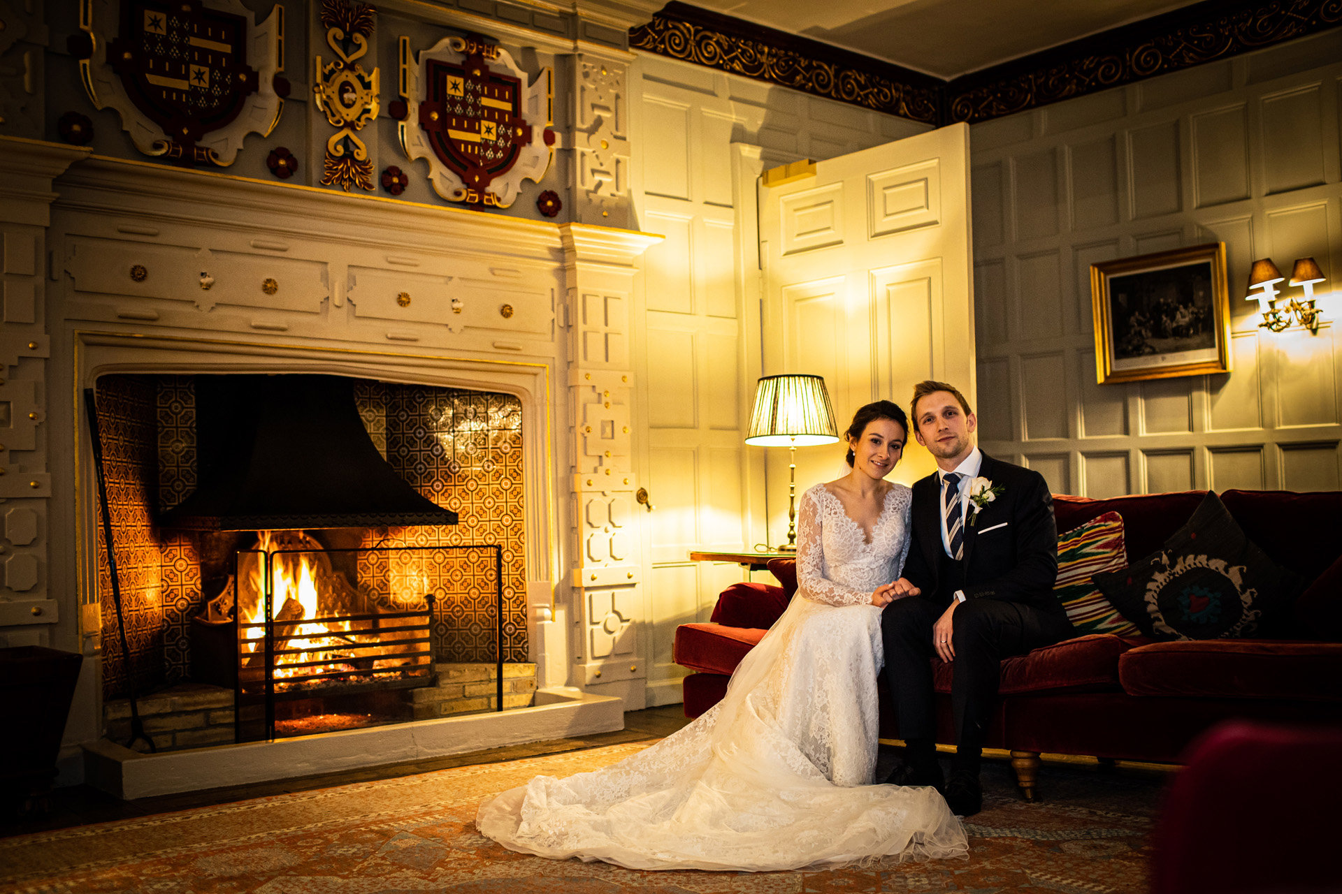 Winter Wedding Venue Fire