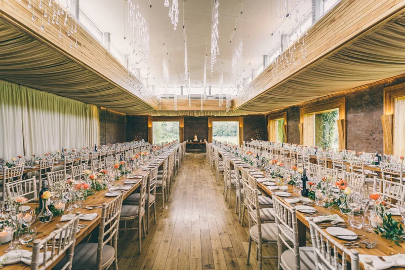 Autumn Wedding Tables Orange