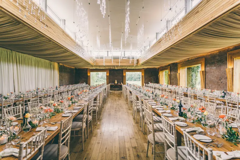 Autumn Wedding Tables Orange