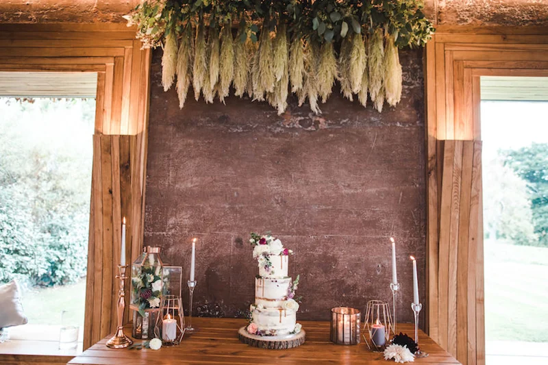 Pampasgrass Wedding Style Cake
