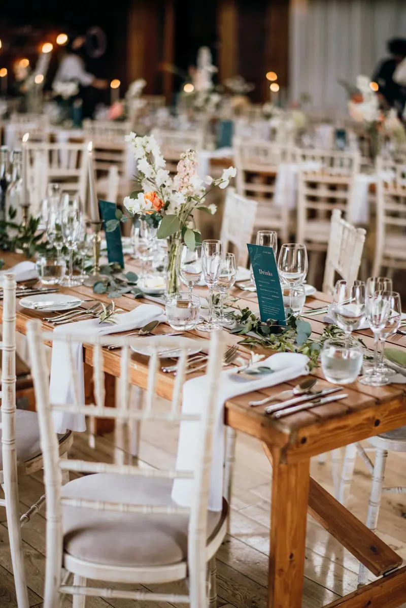 pretty and rusitc wild wedding reception