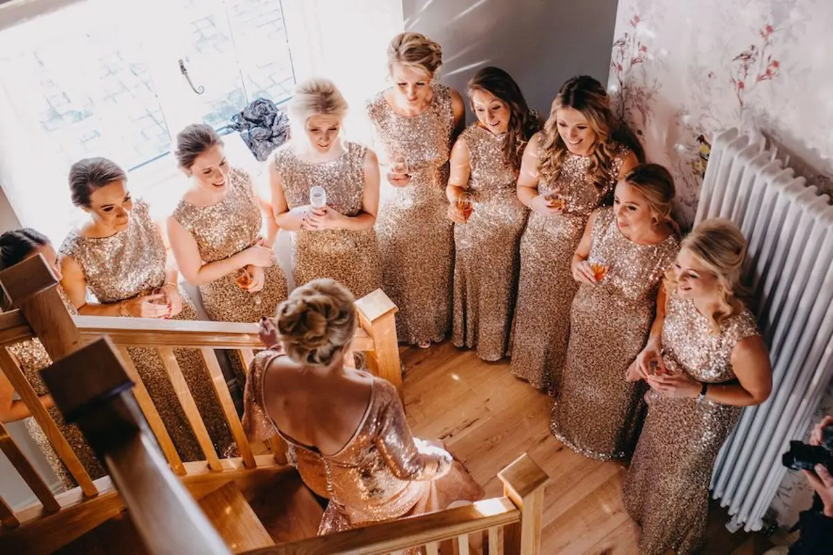 Sequin Bride Bridesmaid Dresses