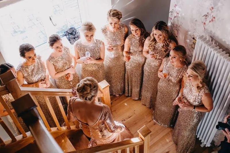 Sequin Bride Bridesmaid Dresses