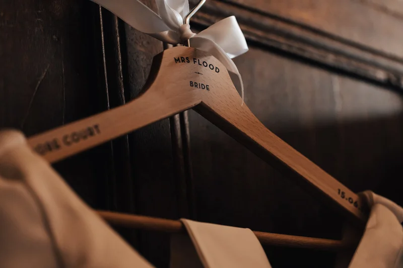 Personalised Dress Hanger Wedding