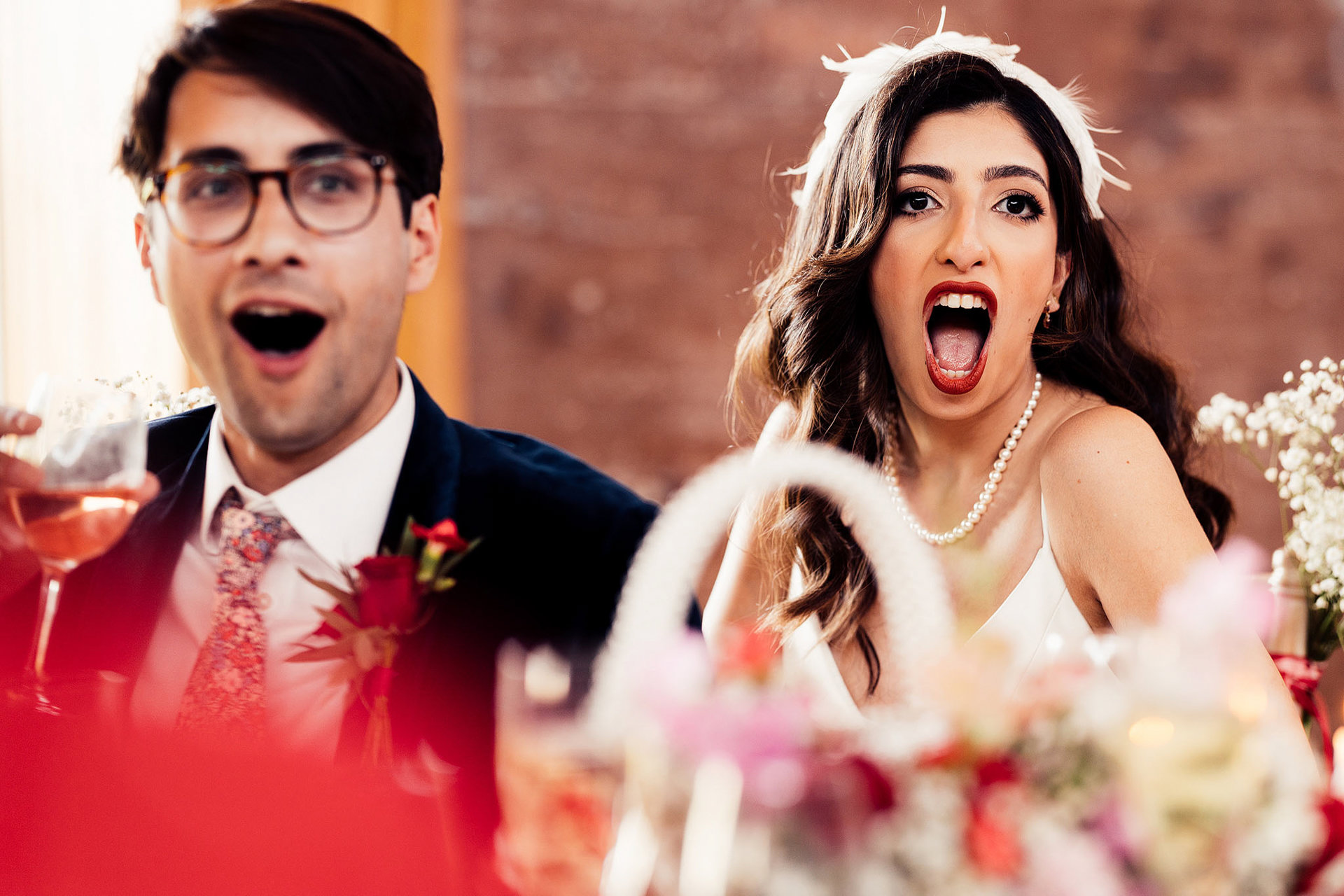 Fun Bride And Groom