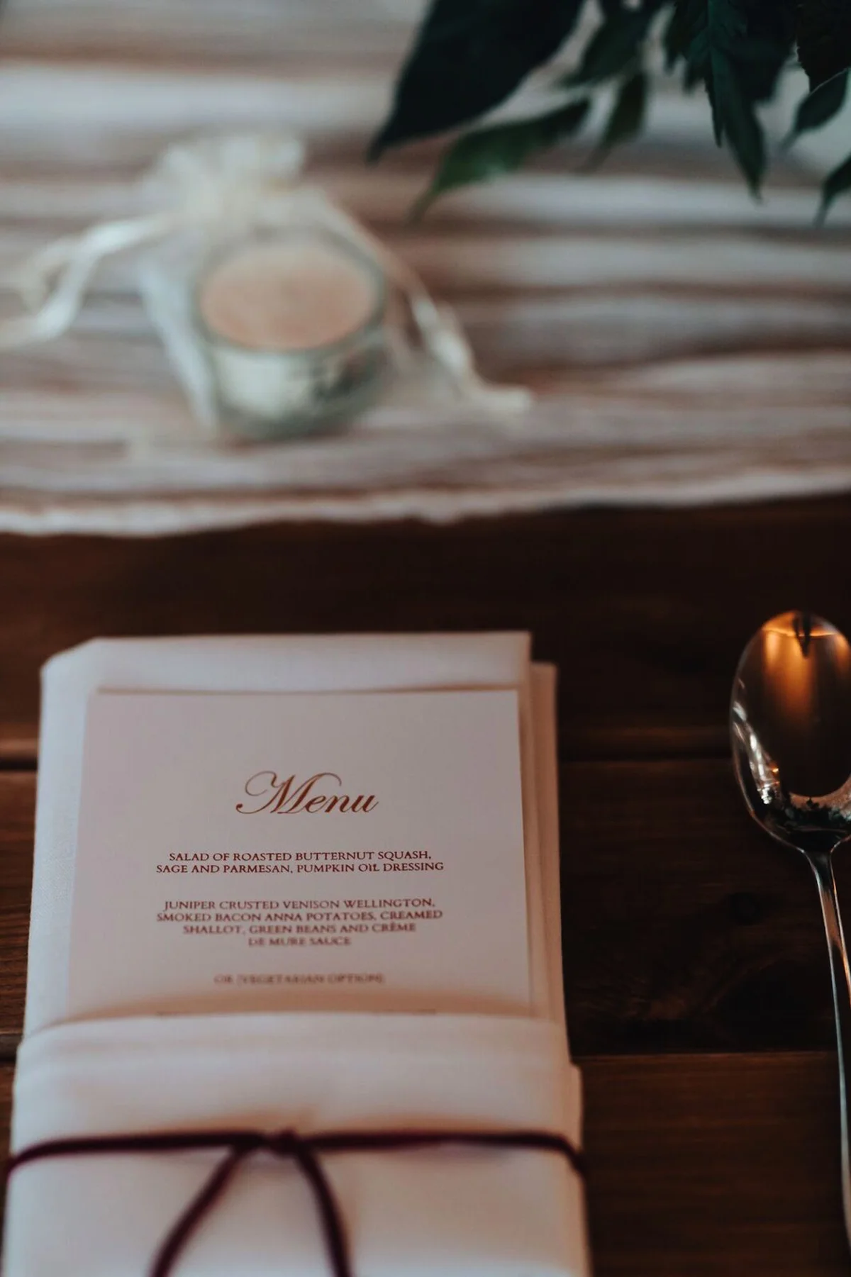 Table Design Menu Cards