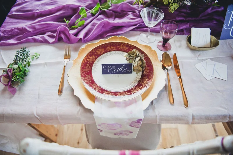 Laura Power Purple Wedding Style Ideas