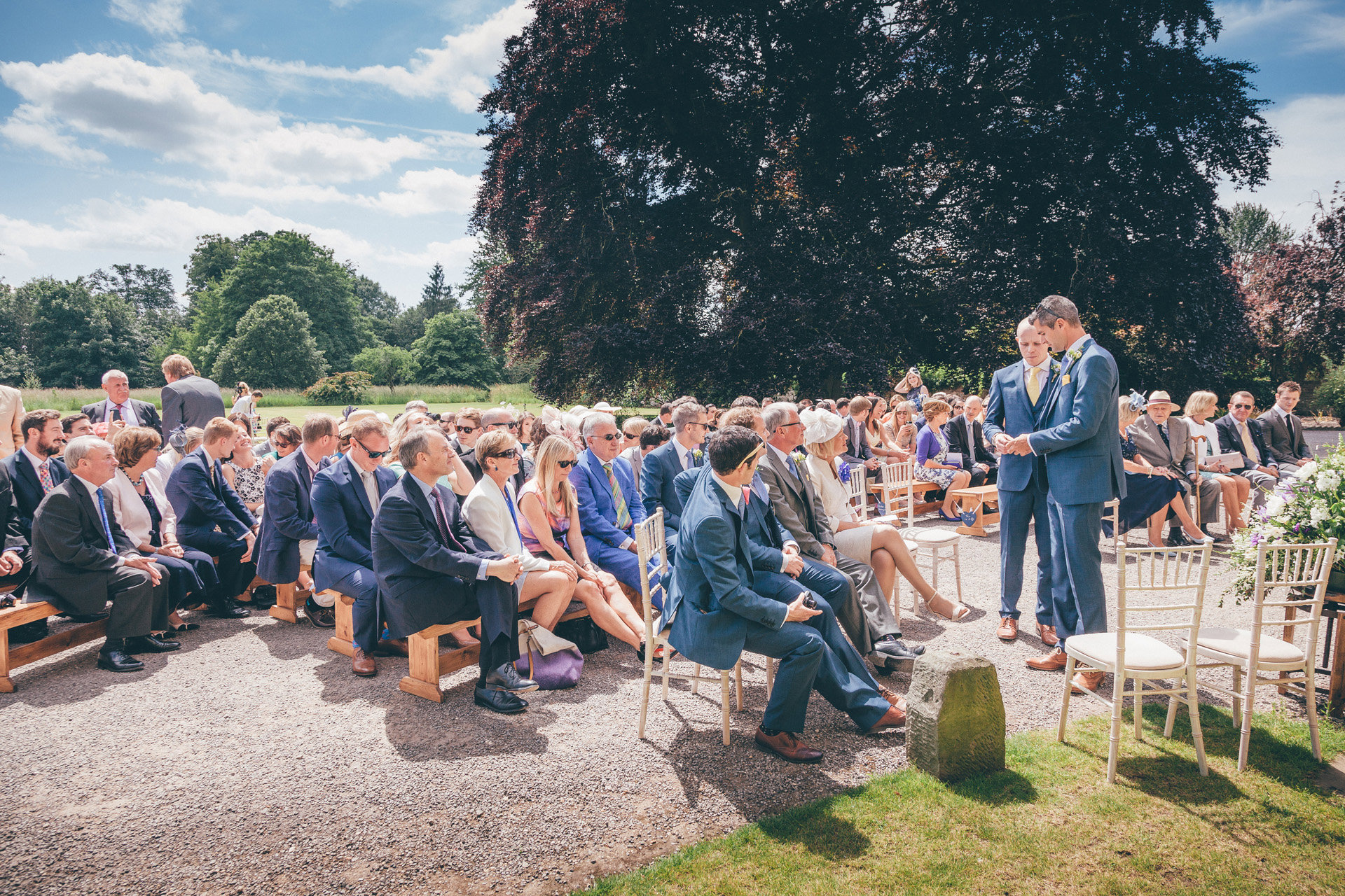 Outdoor Wedding Ceremony Guests