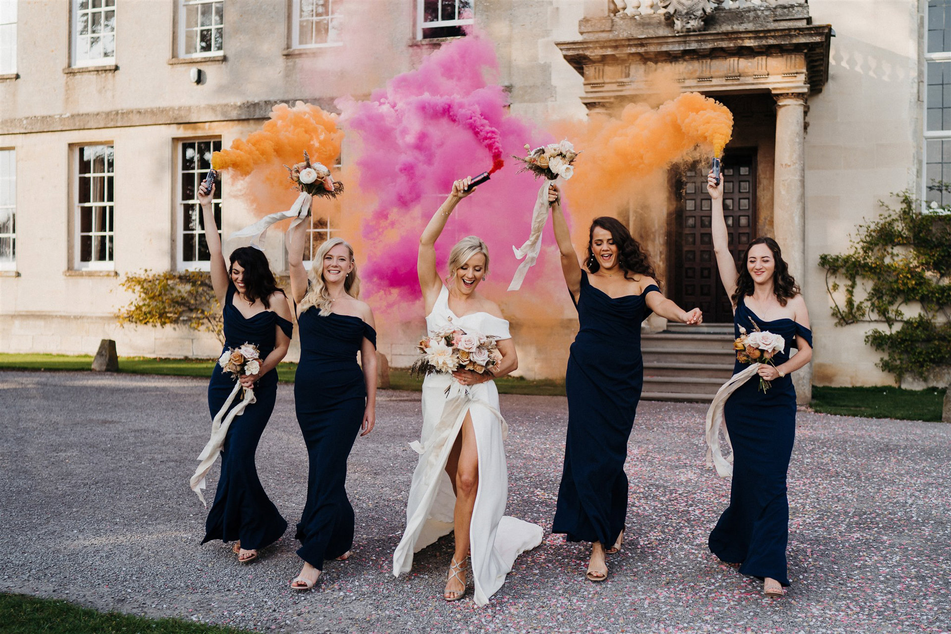Autumn Wedding Smokebombs