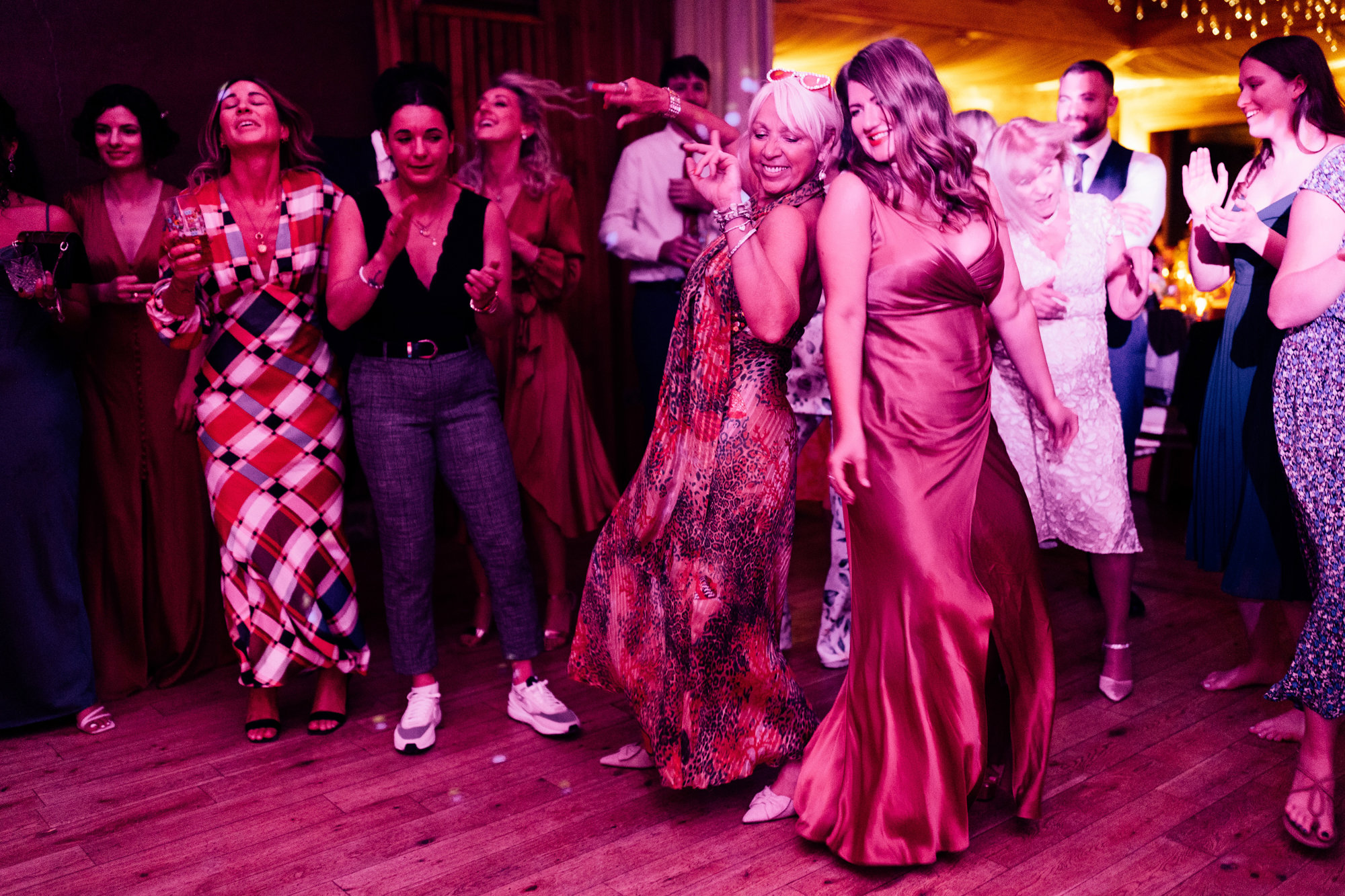 Colourful Wedding Party Guests