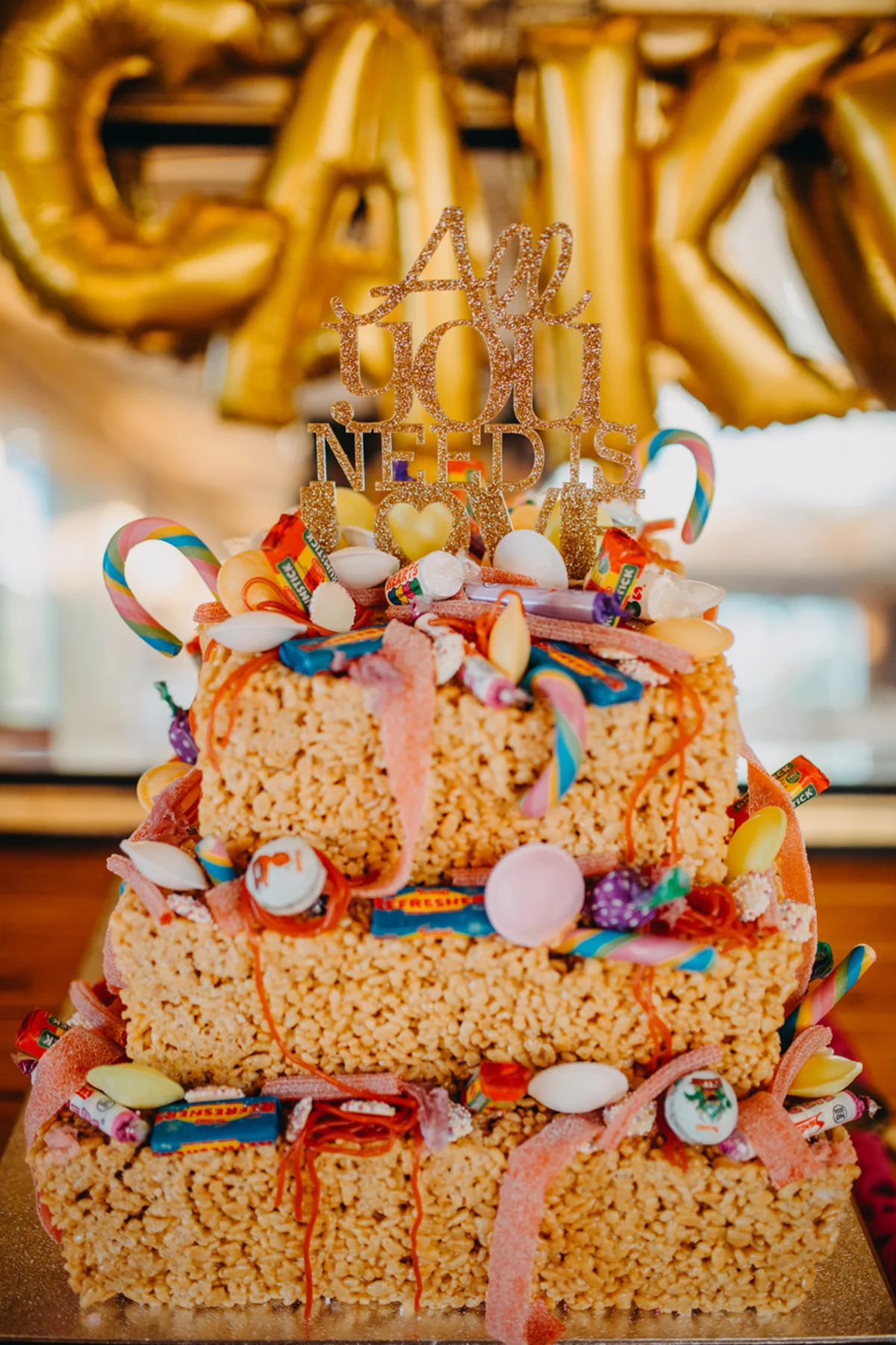 Rice Krispie Wedding Cake