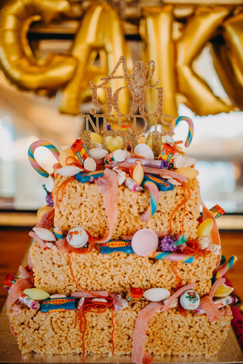 Rice Krispie Wedding Cake