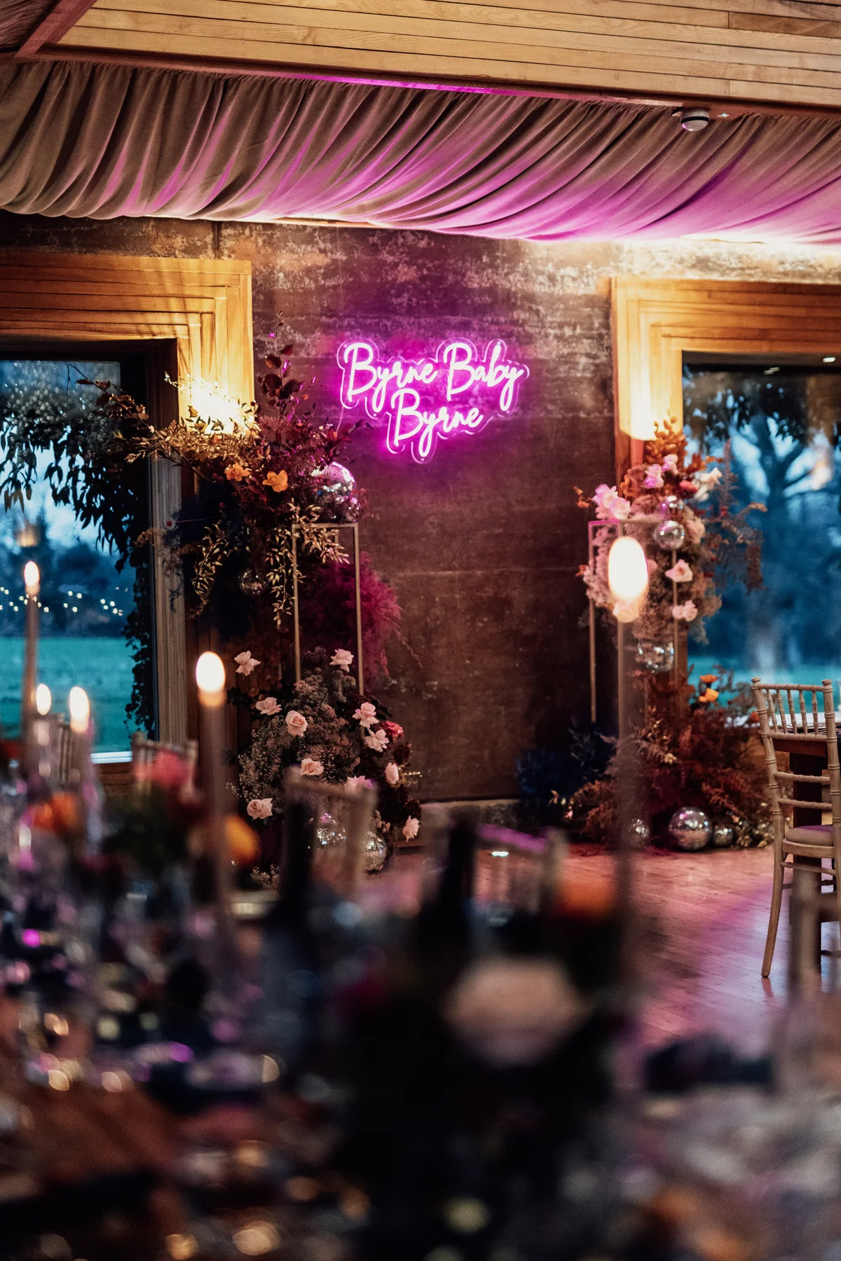 Winter Wedding Reception