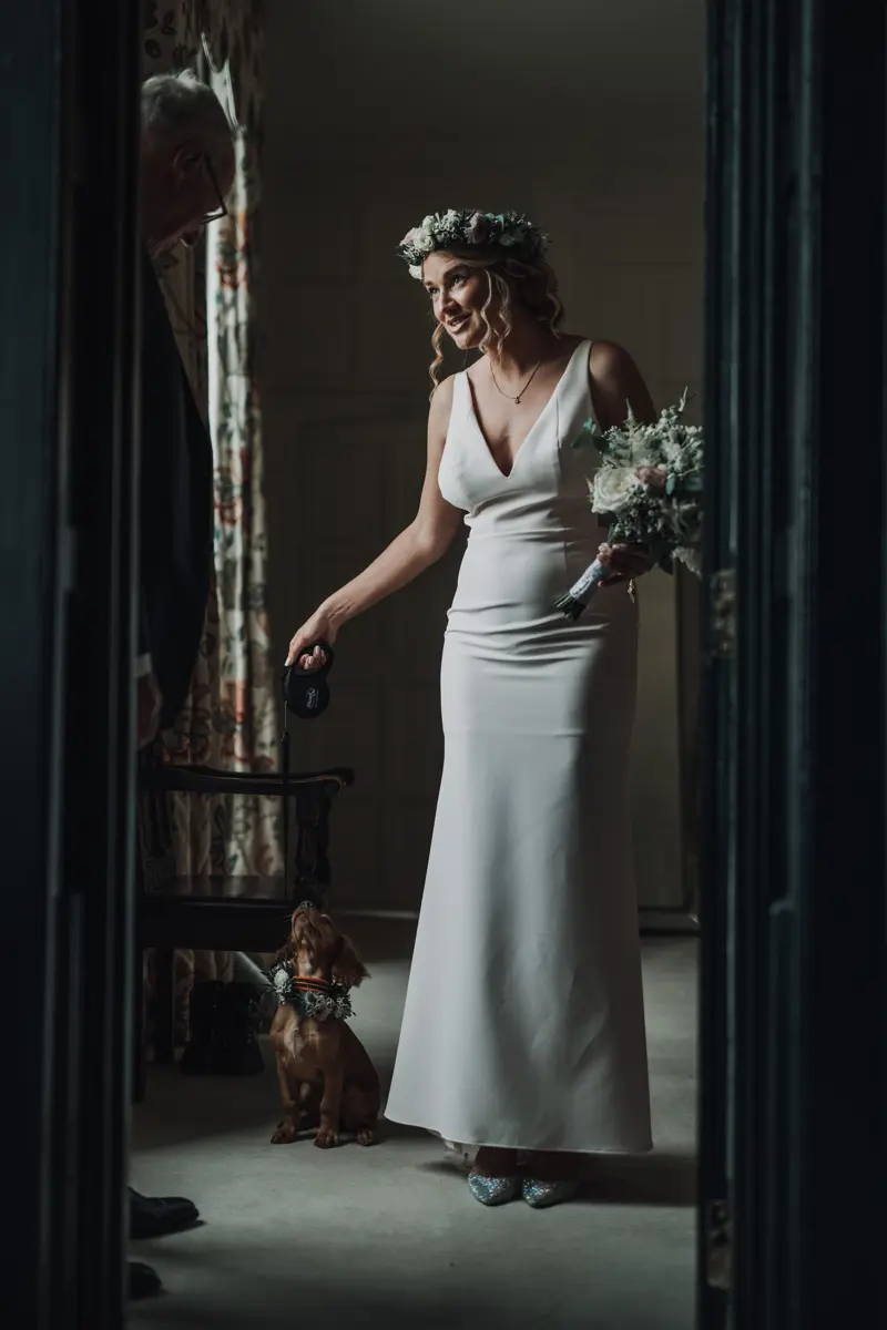 Dog Friendly Wedding Bride