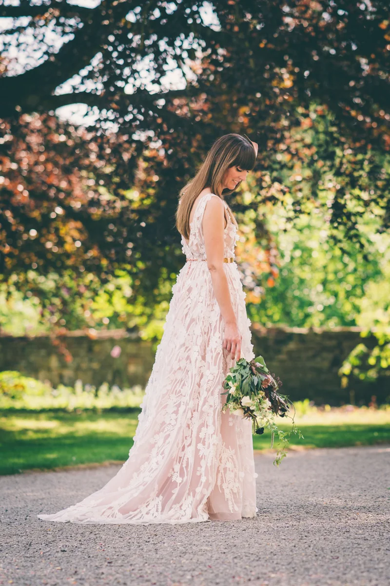 Summer Wedding Blush Bespoke Dress