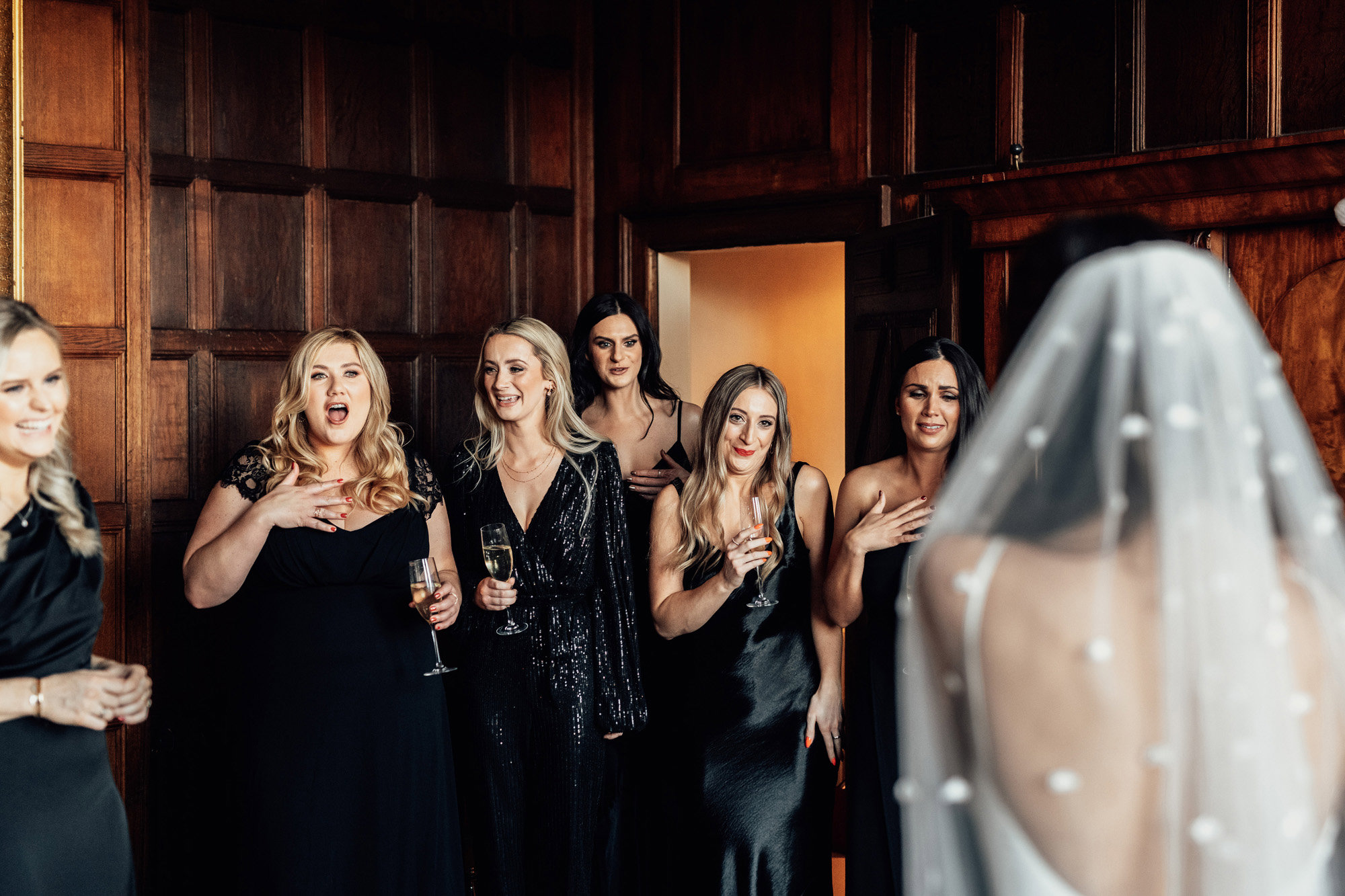 Bridesmaids In Black